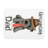 Scottish Terrier Dad Magnet Magneet (Horizontaal)