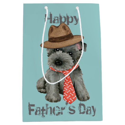 Scottish Terrier Dad Medium Gift Bag Cadeauzakje (Voorkant)