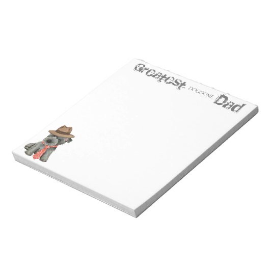 Scottish Terrier Dad Notitieblok (Linkerzijde)