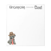 Scottish Terrier Dad Notitieblok (Voorkant)