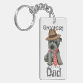 Scottish Terrier Dad Sleutelhanger (Voorkant Links)