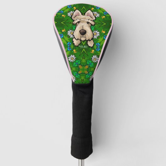 Scottish Terrier Daisy Golfheadcover (Voorkant)