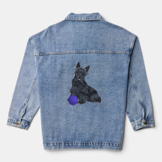 Scottish Terrier Denim Jacket (Achterkant)