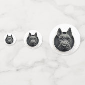 Scottish Terrier Dog 3D geïnspireerd Confetti (Achterkanten)