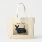 "Scottish Terrier" Dog Art Canvas tas (Voorkant)