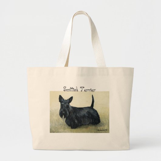 "Scottish Terrier" Dog Art Canvas tas (Voorkant)