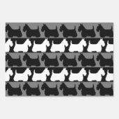 Scottish Terrier dog Black/red/white, strepen Than Inpakpapier Vel (Voorkant 2)