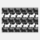 Scottish Terrier dog Black/red/white, strepen Than Inpakpapier Vel (Voorkant)