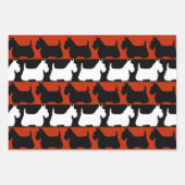 Scottish Terrier dog Black/red/white, strepen Than Inpakpapier Vel (Voorkant 2)