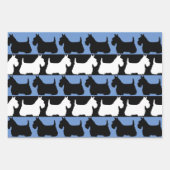 Scottish Terrier dog Black/red/white, strepen Than Inpakpapier Vel (Voorkant 2)
