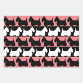 Scottish Terrier dog Black/red/white, strepen Than Inpakpapier Vel (Voorkant)