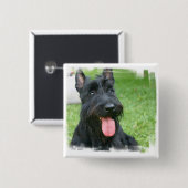 Scottish Terrier Dog Button (Voorkant /achterkant)