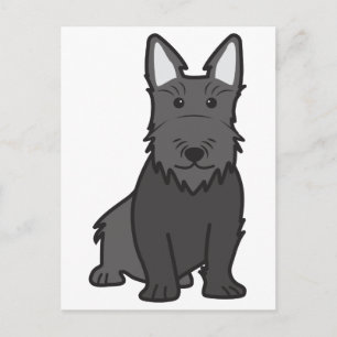 Scottish Terrier Dog Cartoon Briefkaart