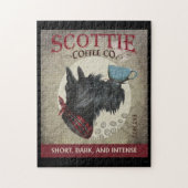 Scottish Terrier Dog Coffee Company Legpuzzel (Verticaal)