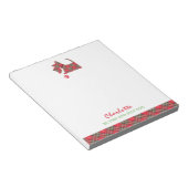 Scottish Terrier Dog Cute Personalized Notitieblok (Schuin)