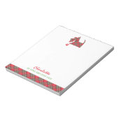 Scottish Terrier Dog Cute Personalized Notitieblok (Linkerzijde)
