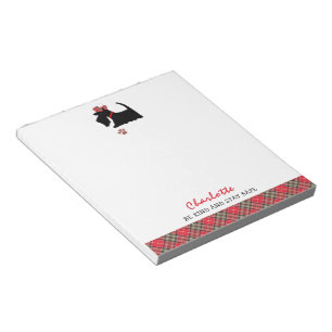 Scottish Terrier Dog Cute Personalized Notitieblok