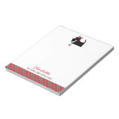 Scottish Terrier Dog Cute Personalized Notitieblok (Linkerzijde)