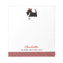 Scottish Terrier Dog Cute Personalized Notitieblok