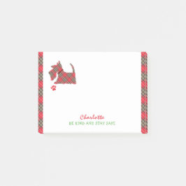 Scottish Terrier Dog Cute Personalized Post-it® Notes