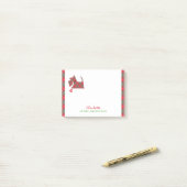 Scottish Terrier Dog Cute Personalized Post-it® Notes (Op bureau)