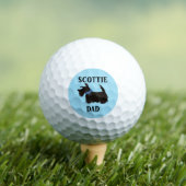 Scottish Terrier Dog Golf Balls, Scottie Dad Golfballen (Insitu Shirt)