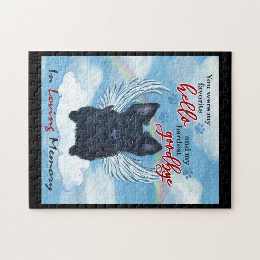 Scottish Terrier Dog Memorial 2 Legpuzzel (Horizontaal)