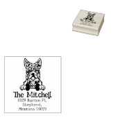Scottish Terrier Dog, retouradres, Rubberstempel (Gestempeld)