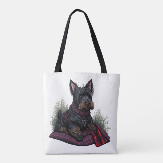 Scottish Terrier Dog Tote Bag (Achterkant)