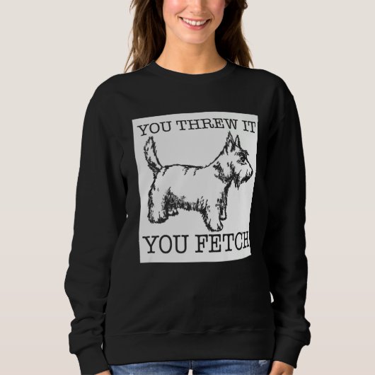 Scottish Terrier dog Trui (Voorkant)