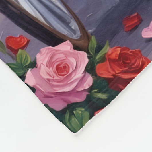 Scottish Terrier Dog Valentine's Day Fleece Deken (Hoek)