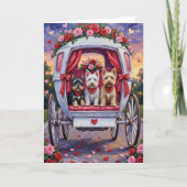Scottish Terrier Dog Valentine's Day  Kaart (Voorkant)