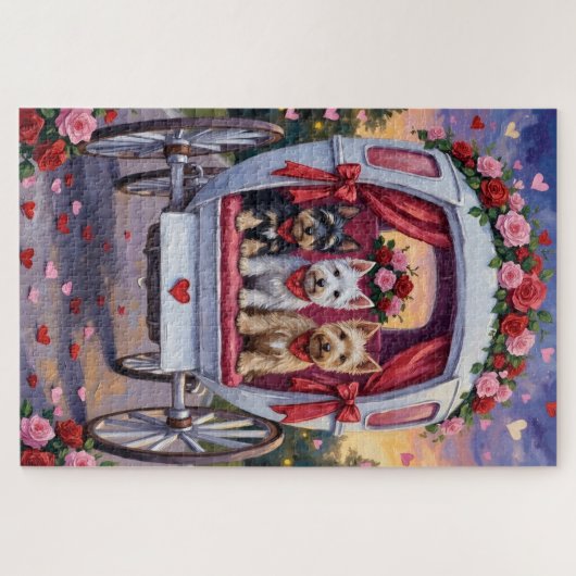 Scottish Terrier Dog Valentine's Day Legpuzzel (Horizontaal)