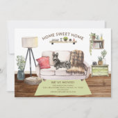 Scottish Terrier Dog Verhuisaankondiging Kaart (Voorkant)