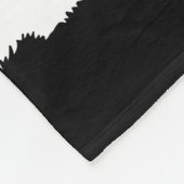 Scottish Terrier dog zwart/grijs/wit, strepen Fleece Deken (Hoek)