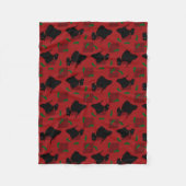 Scottish Terrier Dogs en Tam O'Shanter Fleece Deken (Voorkant)