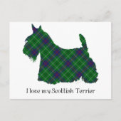 Scottish Terrier Duncan Tartan Briefkaart (Voorkant)