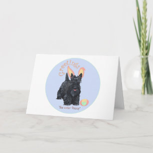 Scottish Terrier Easter Feestdagen Kaart