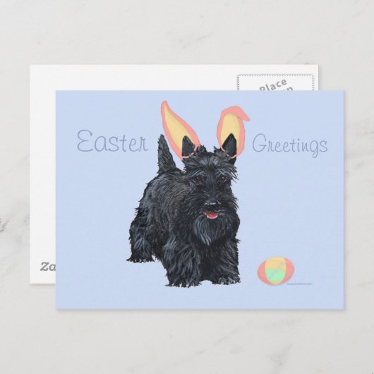 Scottish Terrier Easter Feestdagenkaart (Voorkant / Achterkant)