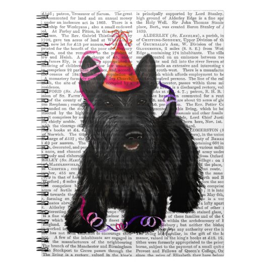 Scottish Terrier en Party Pet Notitieboek (Voorkant)