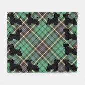 Scottish Terrier Fleece Blanket (Voorkant (Horizontaal))