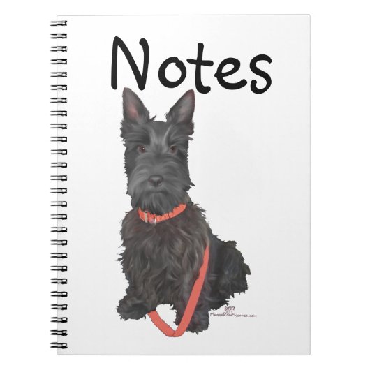 Scottish Terrier Flourish Notitieboek (Voorkant)
