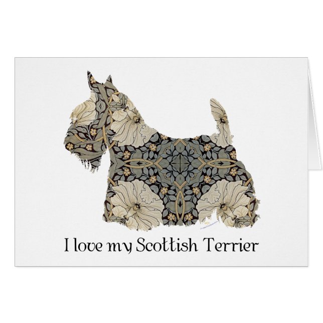 Scottish Terrier Fun Silhouette (Voorkant Horizontaal)