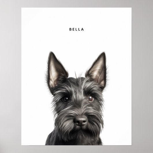 Scottish Terrier gepersonaliseerde print (Voorkant)