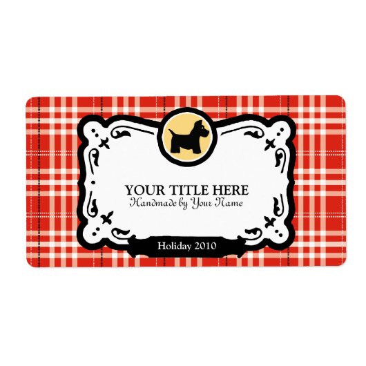 Scottish Terrier Gift Labels (Voorkant)