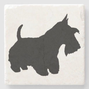 Scottish Terrier gifts, Scottie Dog, Stenen Onderzetter