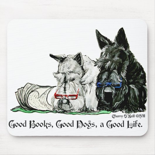 Scottish Terrier Good Life Muismat (Voorkant)
