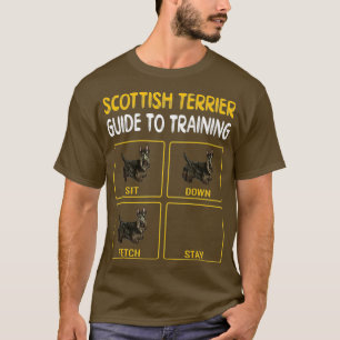 Scottish Terrier Guide to training Dog Obedience T-shirt
