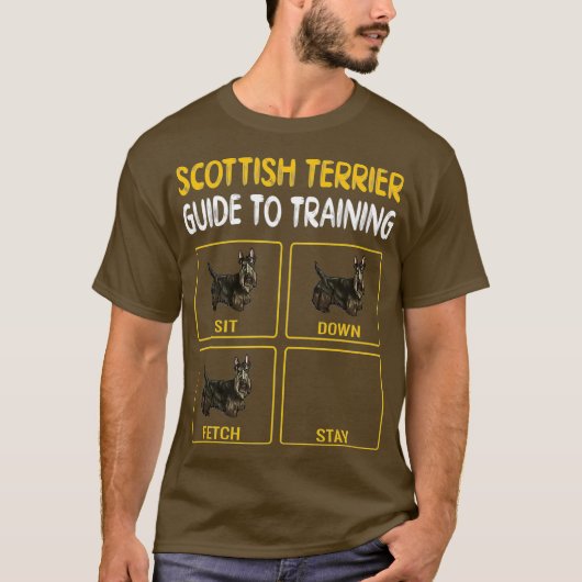 Scottish Terrier Guide to training Dog Obedience T-shirt (Voorkant)