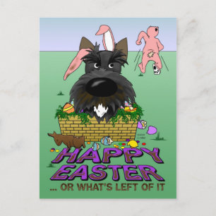 Scottish Terrier Happy Easter Briefkaart